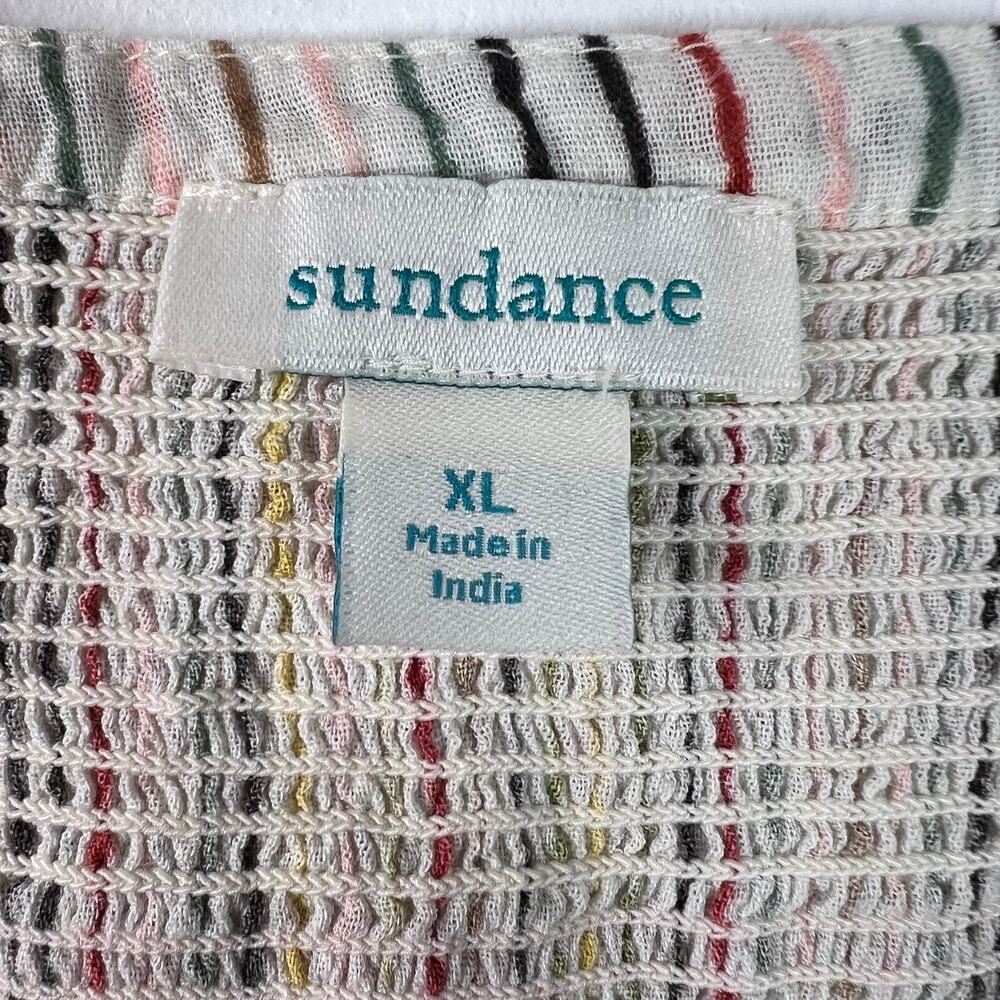 Sundance Women's Tunic Tank Top Rainbow Multicolor Floral Embroidered Size XL - Picture 3 of 16